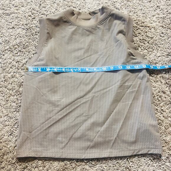 Calia Bubble Mesh Yoga Tank Workout Shirt Active Wear Gray Green Women's XS - Picture 2 of 4